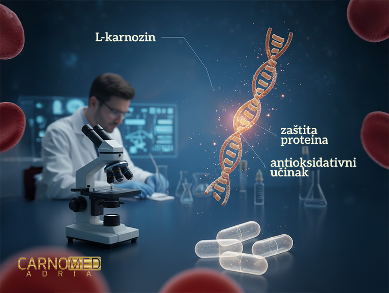 karnozin-istrazivanja Karnozin Extra dokazano štiti proteine od oksidativnog stresa.
